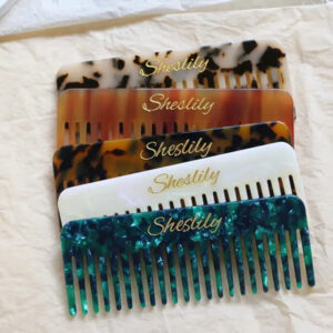 Personalized Engraved Comb, Custom Engraved Wide-Tooth Comb, Wedding Bridesmaid Gift, Birthday Gift, Everyday Hair Accessory